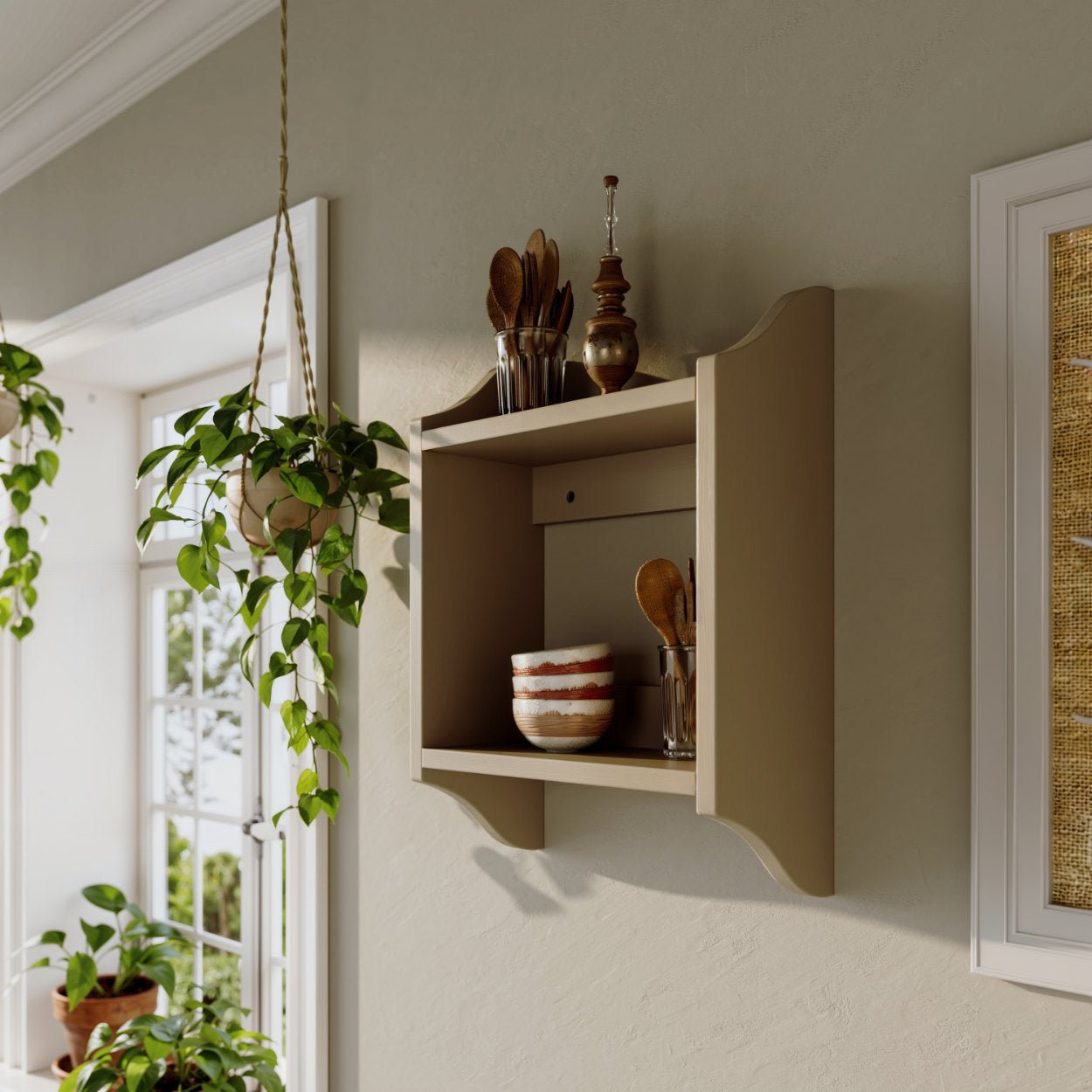 Two - Tier Wall Display Shelf - uBaaHaus