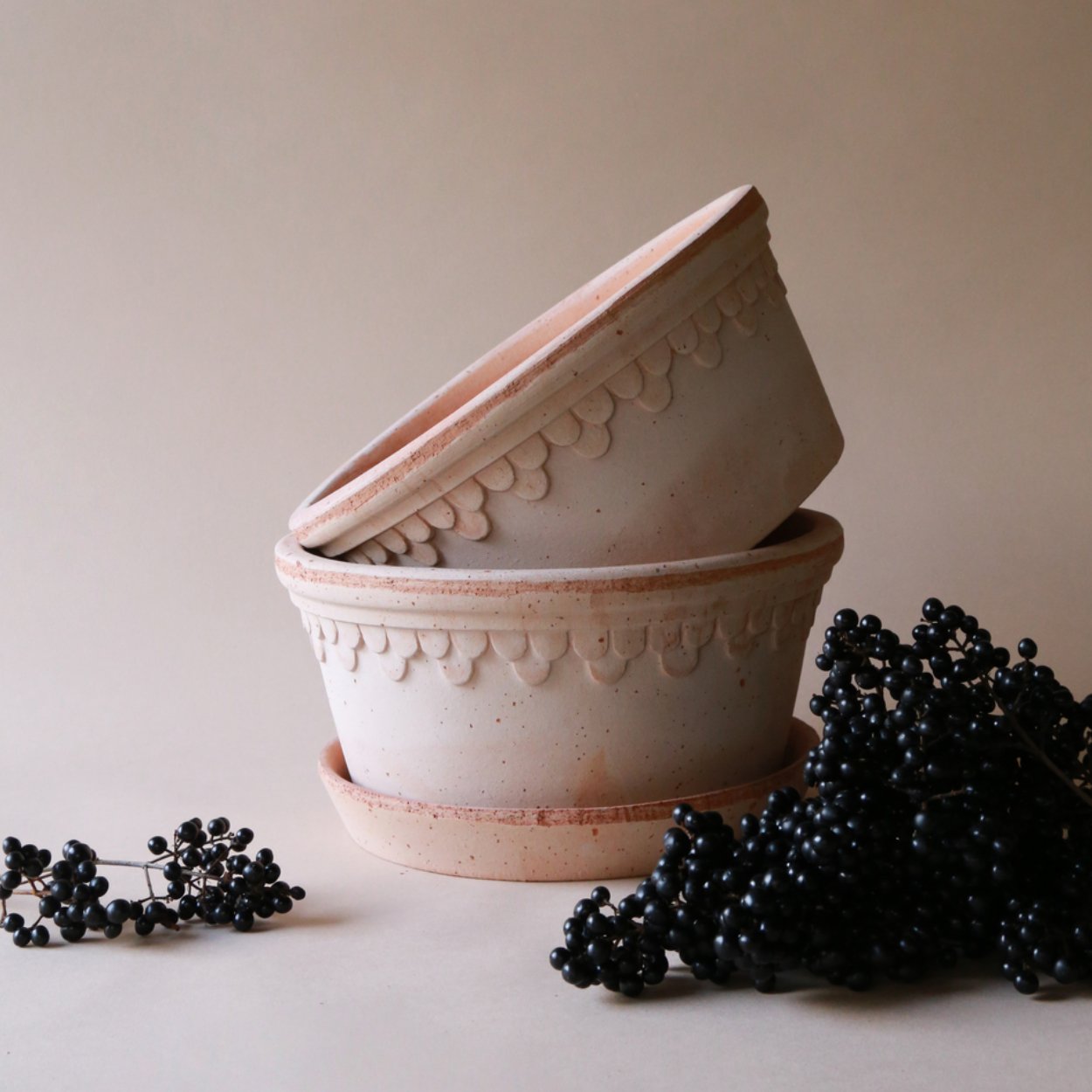 Bergs Potter Low Copenhagen Plant Pot, Ø21 cm - uBaaHaus