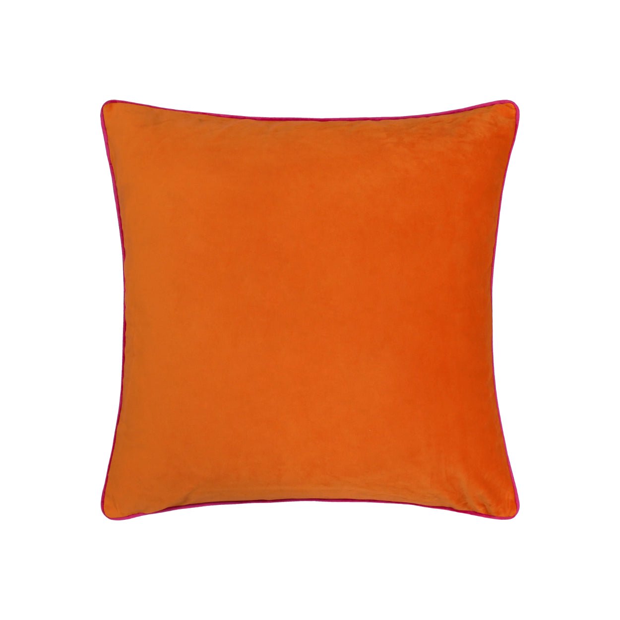 Paoletti - Clementine Orange Velvet Cushion - uBaaHaus
