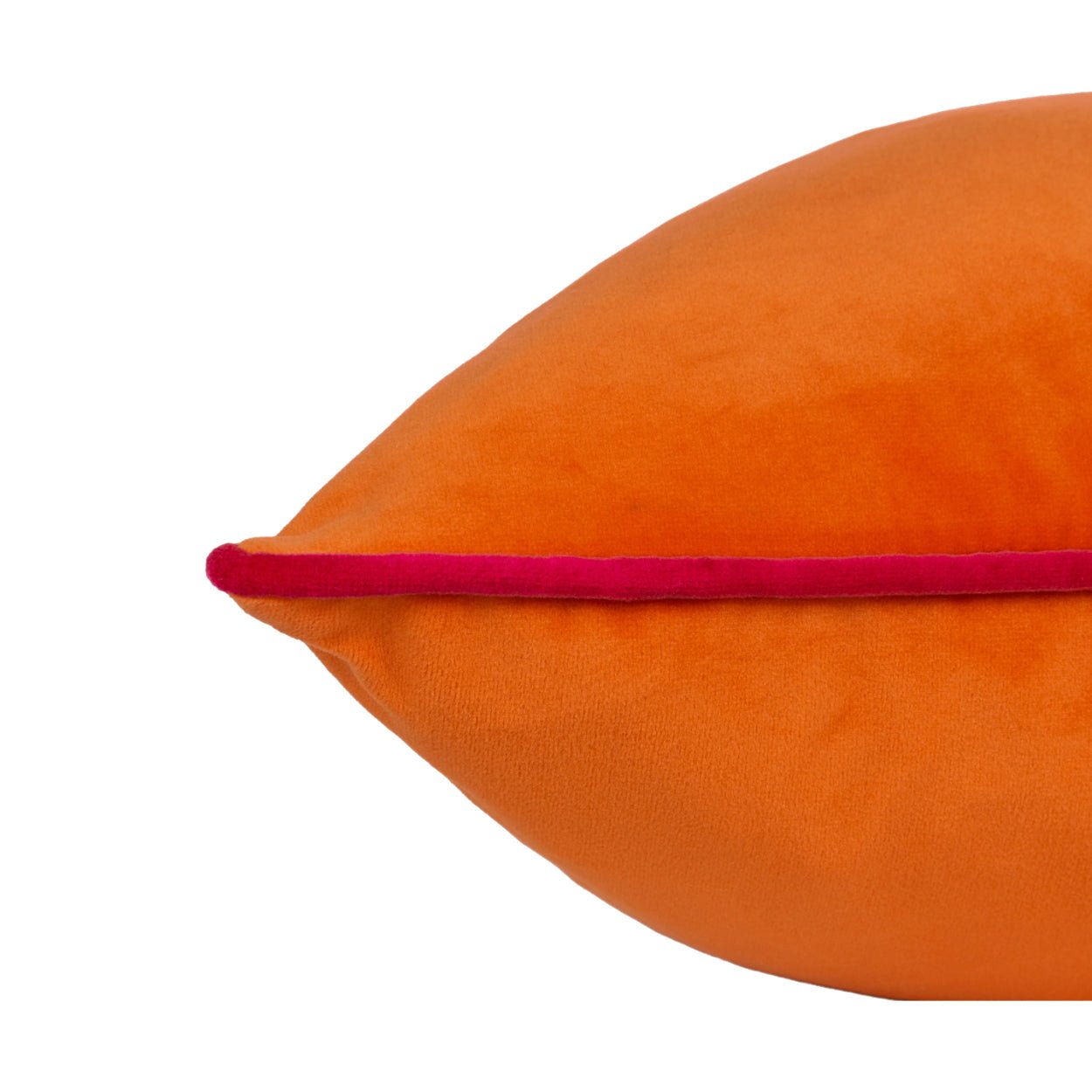 Paoletti - Clementine Orange Velvet Cushion - uBaaHaus