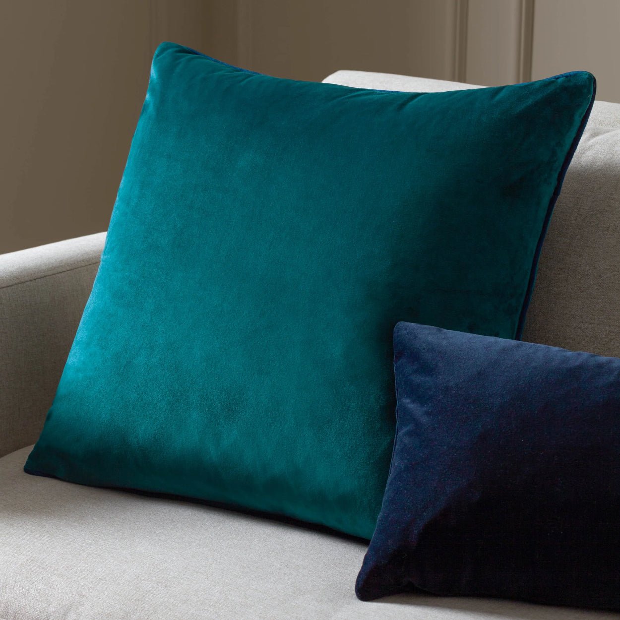 Paoletti - Teal Velvet Cushion - uBaaHaus