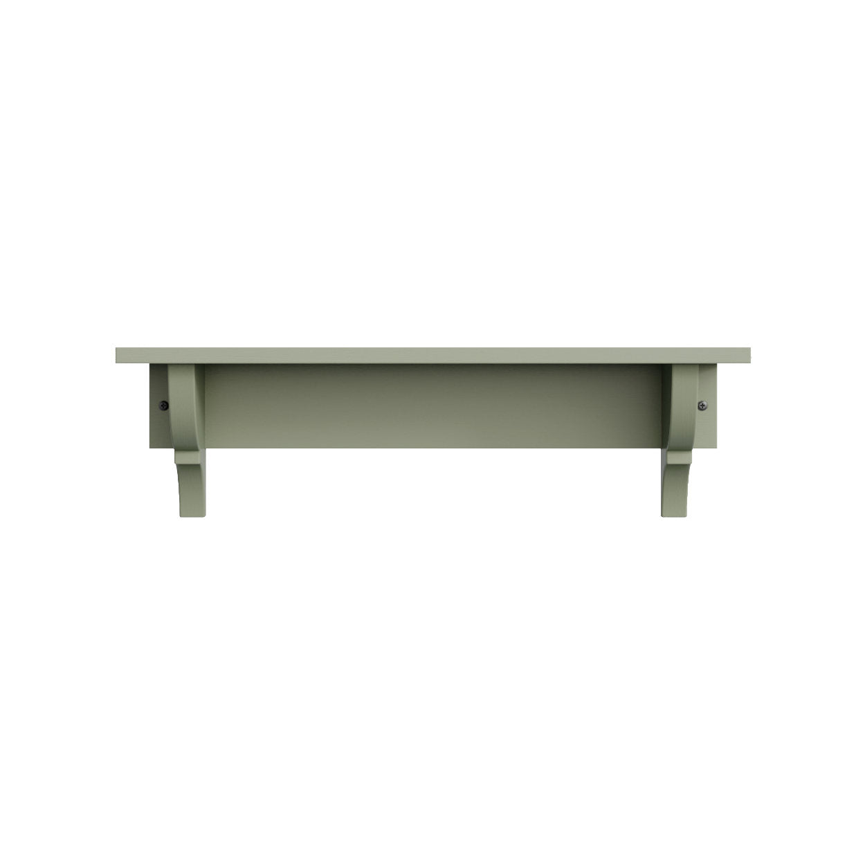 Wide Shaker Shelf With Brackets