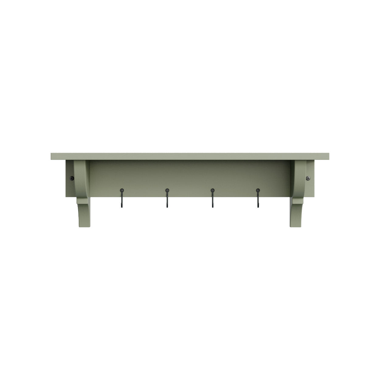 Wide Shaker Shelf With Brackets