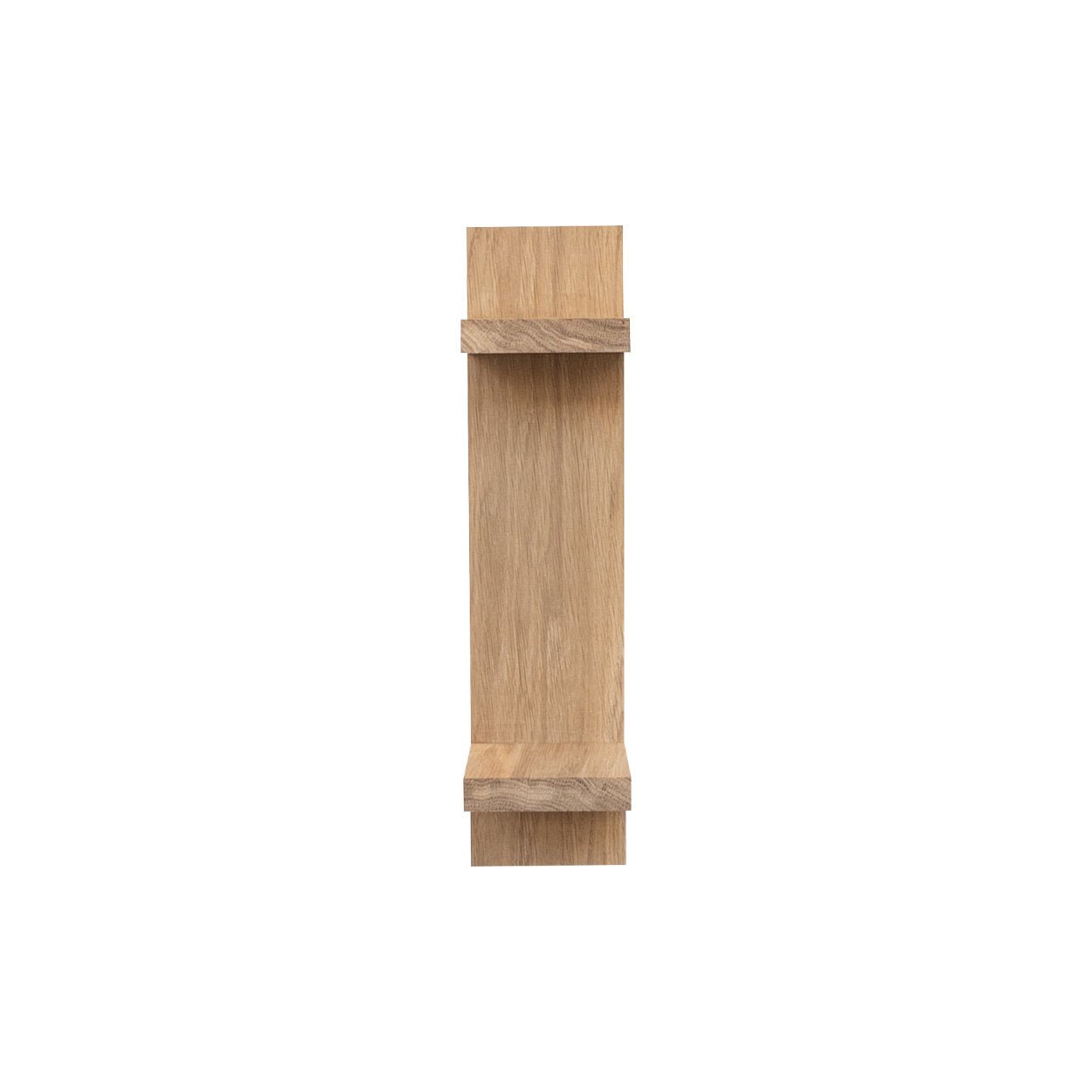 Vertical Wall Shelf: Solid Oak - uBaaHaus