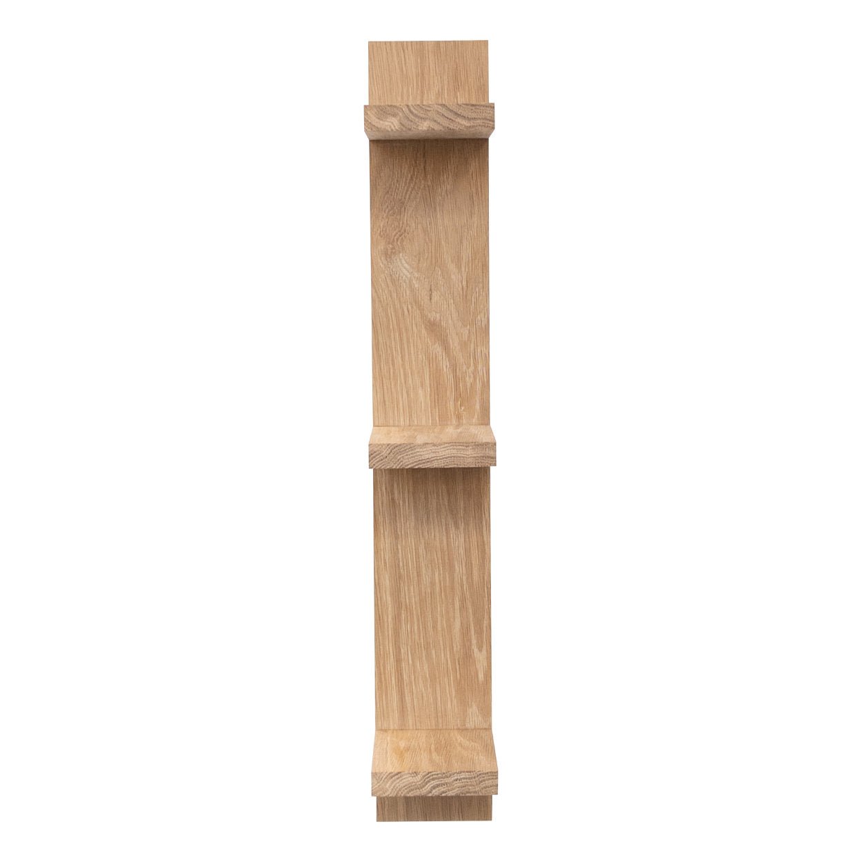 Vertical Wall Shelf: Solid Oak - uBaaHaus