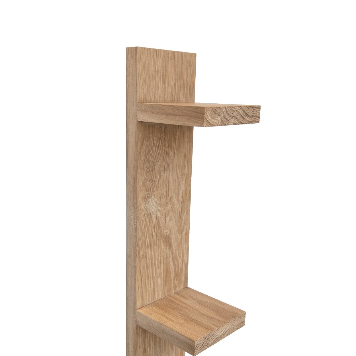 Vertical Wall Shelf: Solid Oak - uBaaHaus