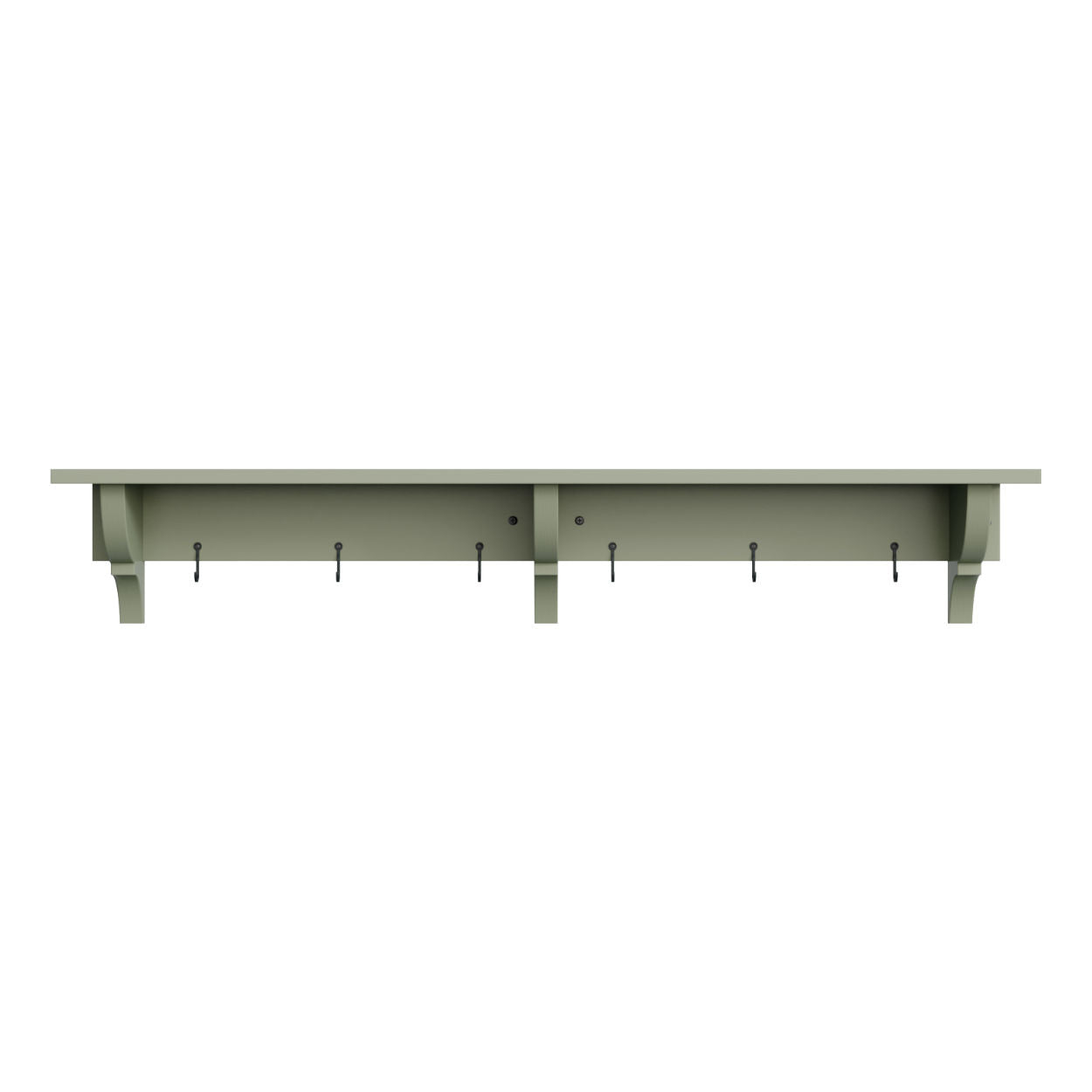Wide Shaker Shelf With Brackets