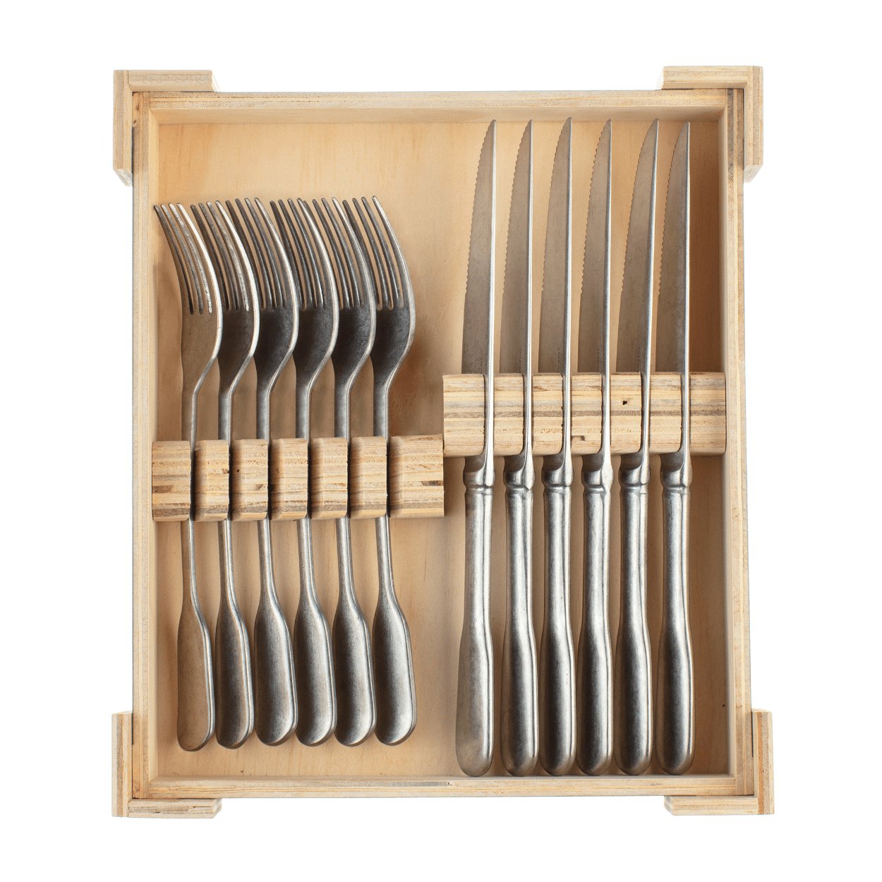 Charingworth Fiddle Vintage 12 PCS Steak Knife Set - uBaaHaus