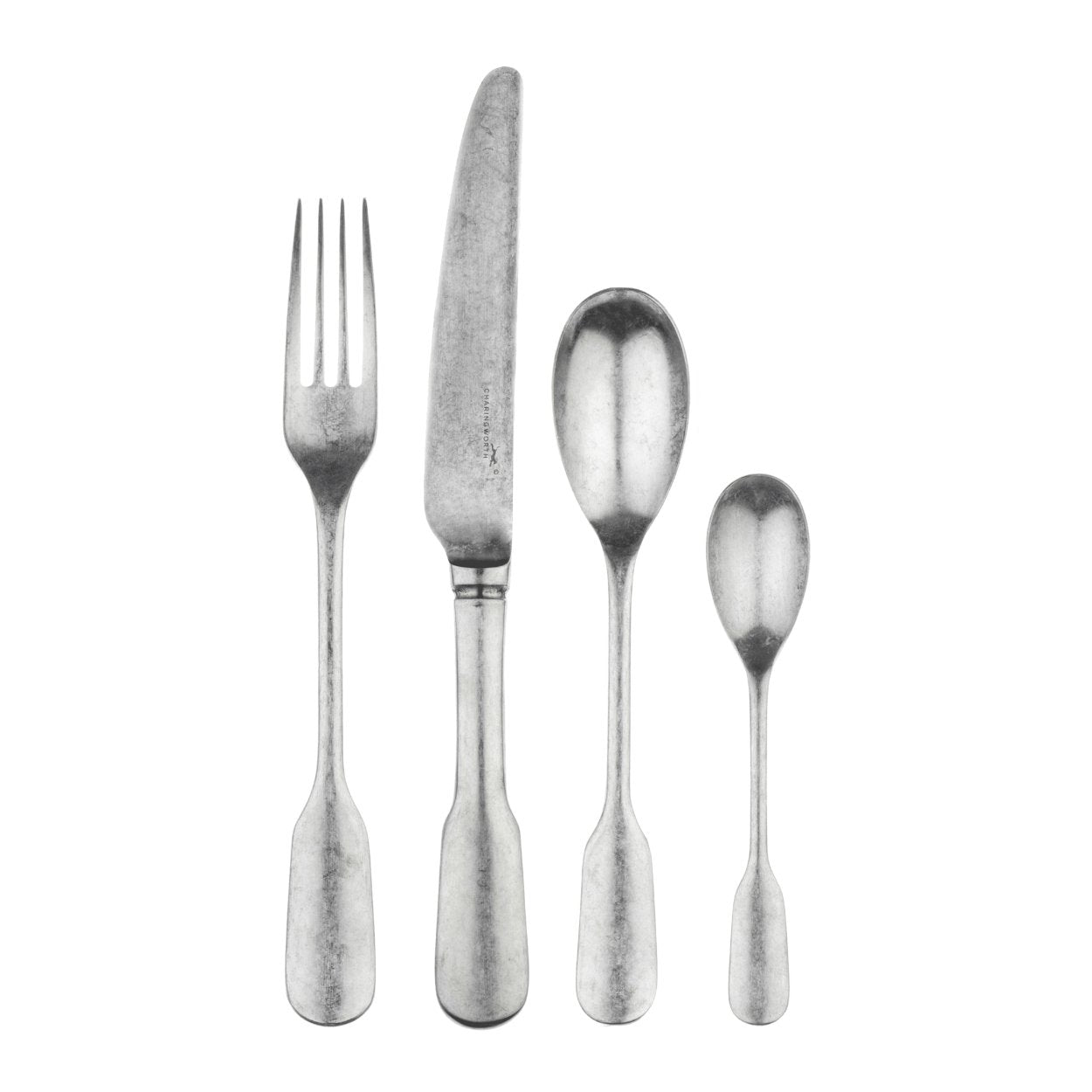 Charingworth Fiddle Vintage Satin Cutlery Set - uBaaHaus