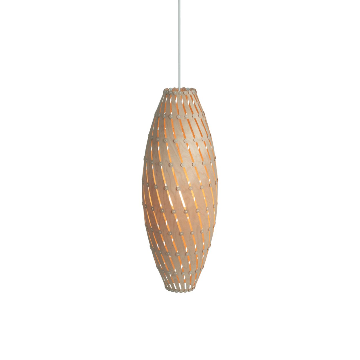 David Trubridge Ebb Family Roll Ceiling Pendant
