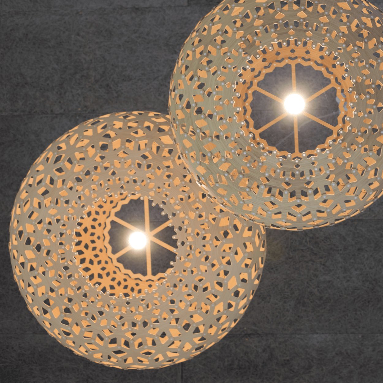 David Trubridge Snowflake Ceiling Pendant - uBaaHaus