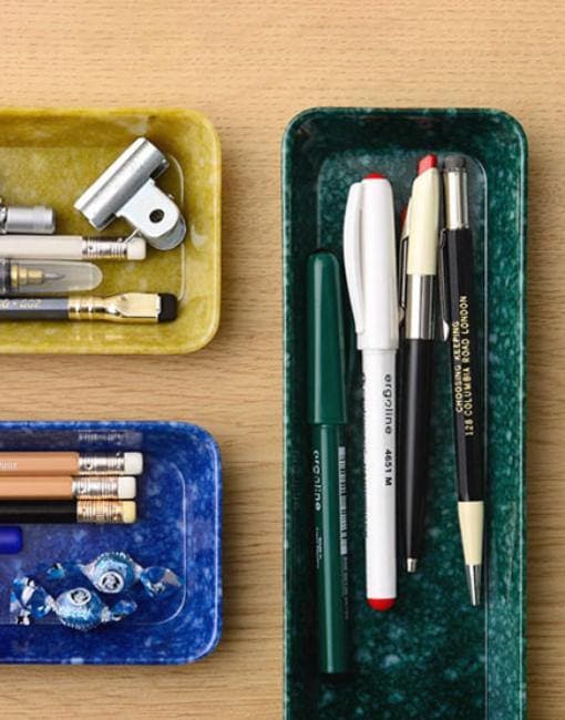 Marbled Pen Tray | By Hightide Stationery Notable Design