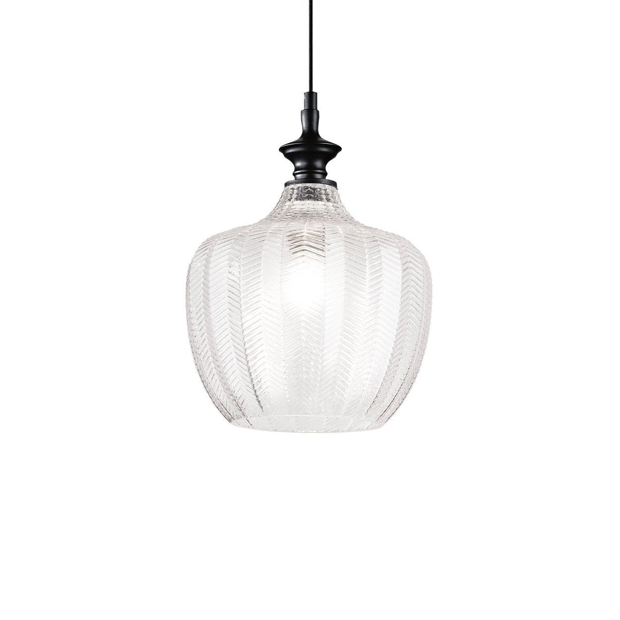 Ideal Lux Lord SP1 Glass Pendant Light - uBaaHaus