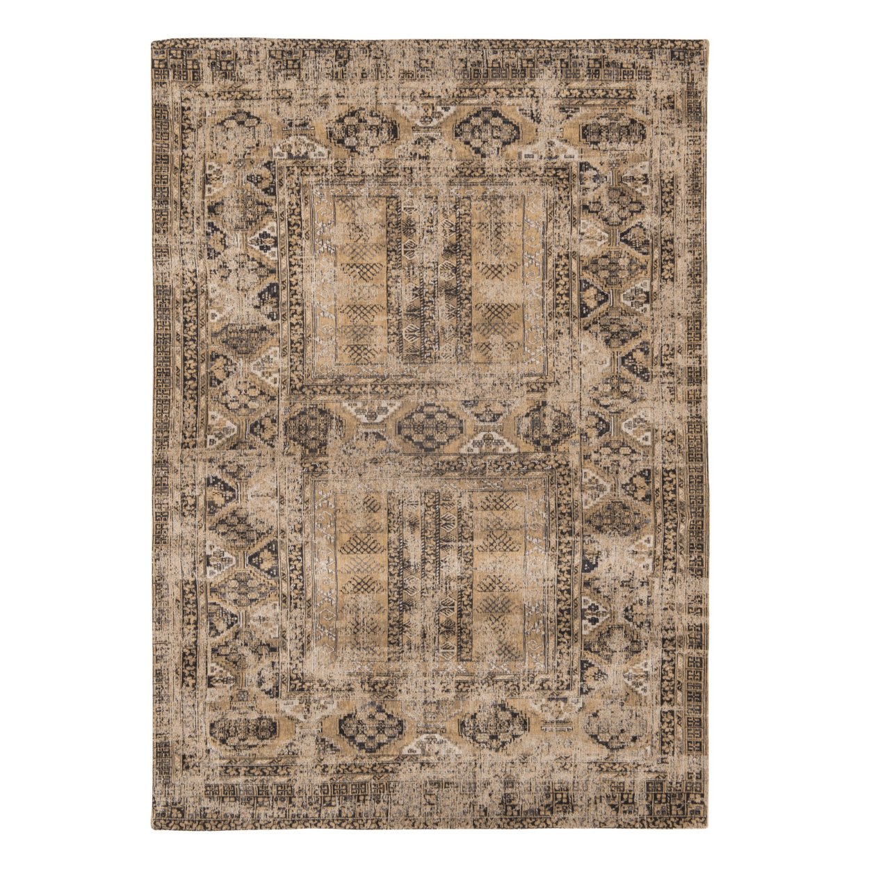 Louis De Poortere Agha Old Gold Rug - uBaaHaus