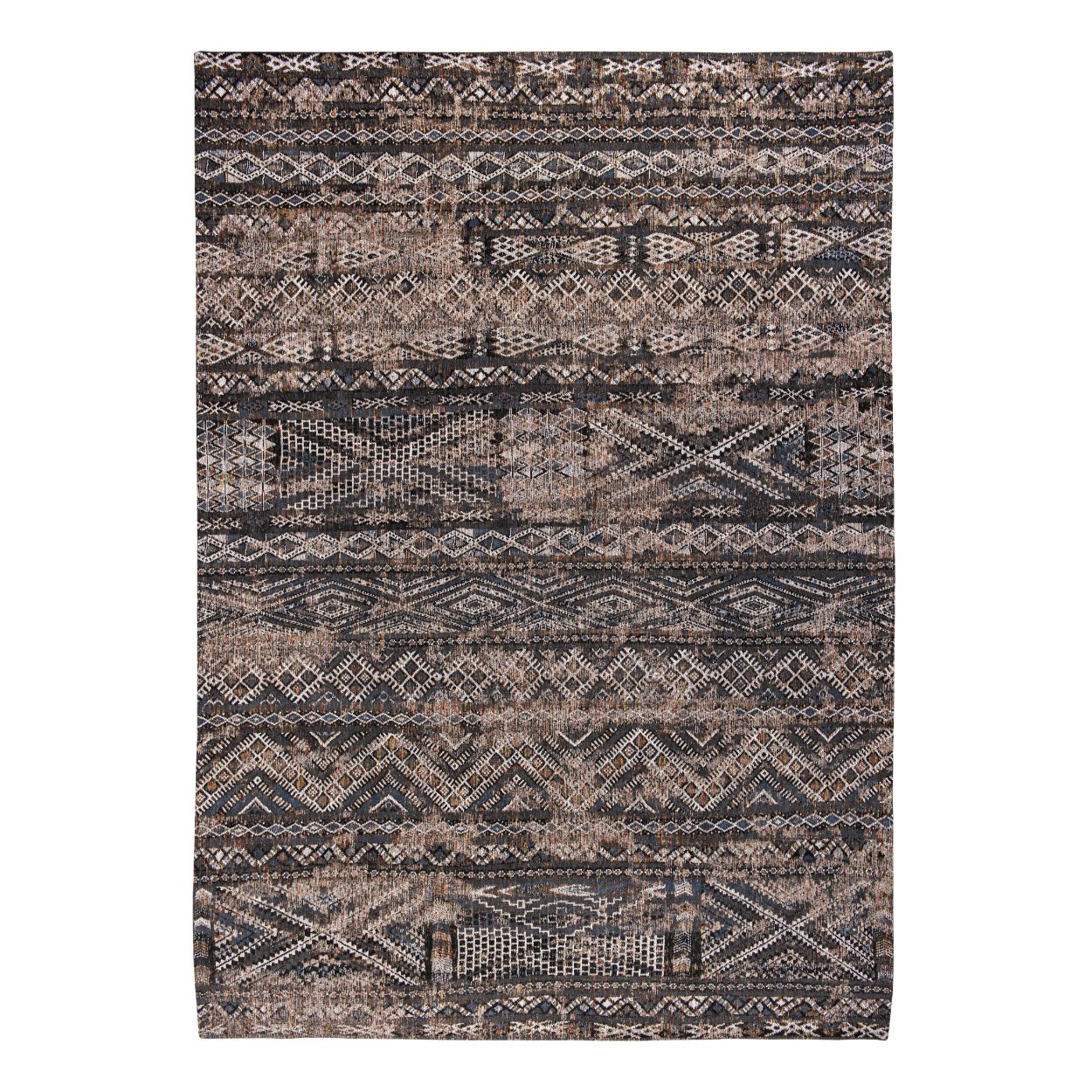 Louis De Poortere Black Rabat Rug - uBaaHaus