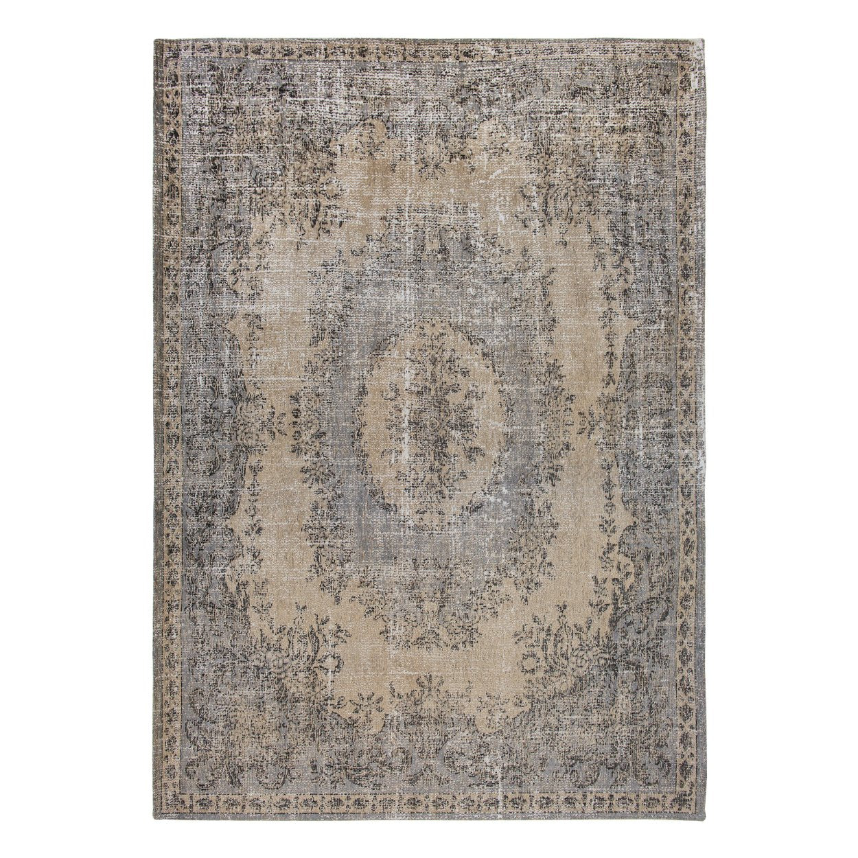 Louis De Poortere Colonna Taupe Rug - uBaaHaus