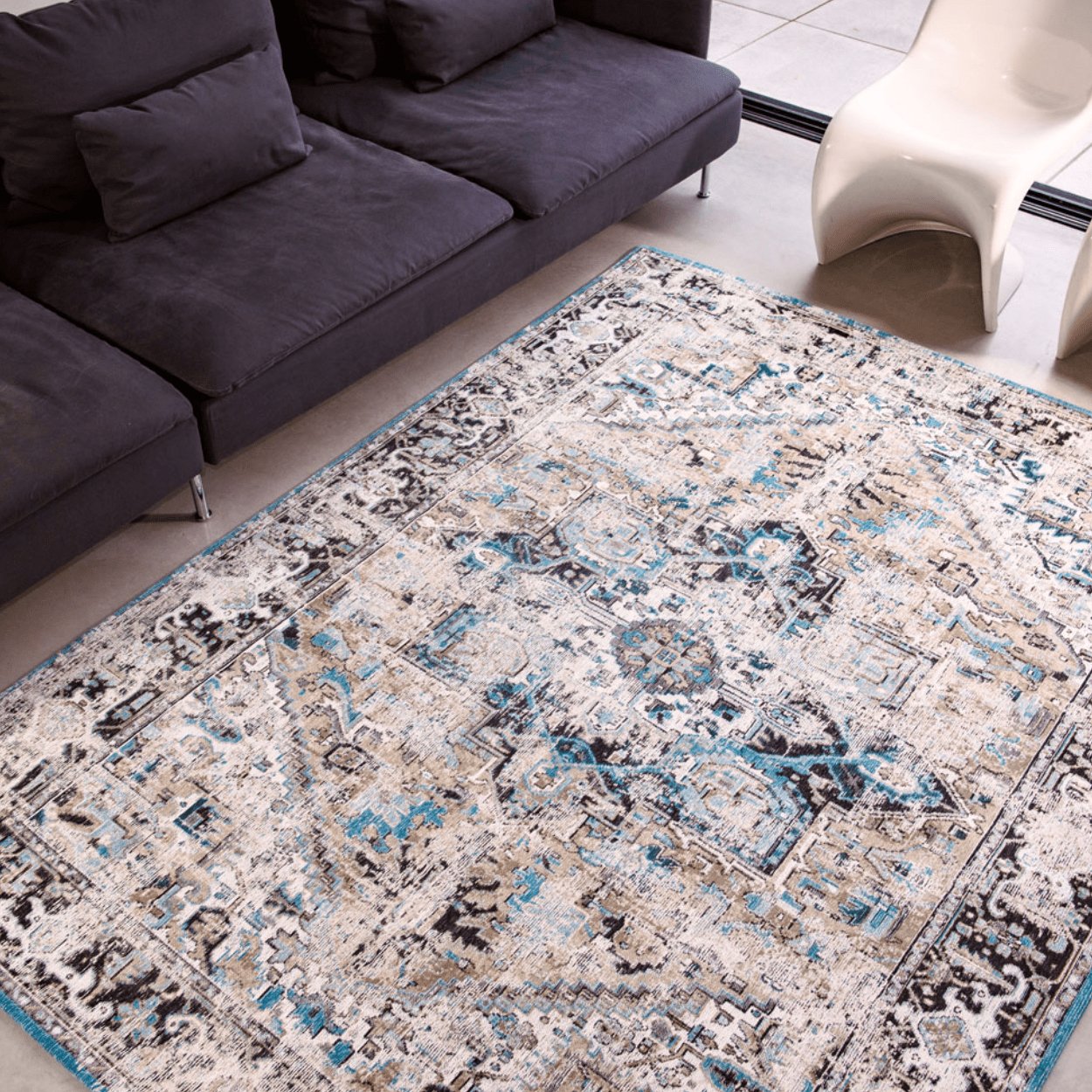 Louis De Poortere Golden Horn Beige Rug