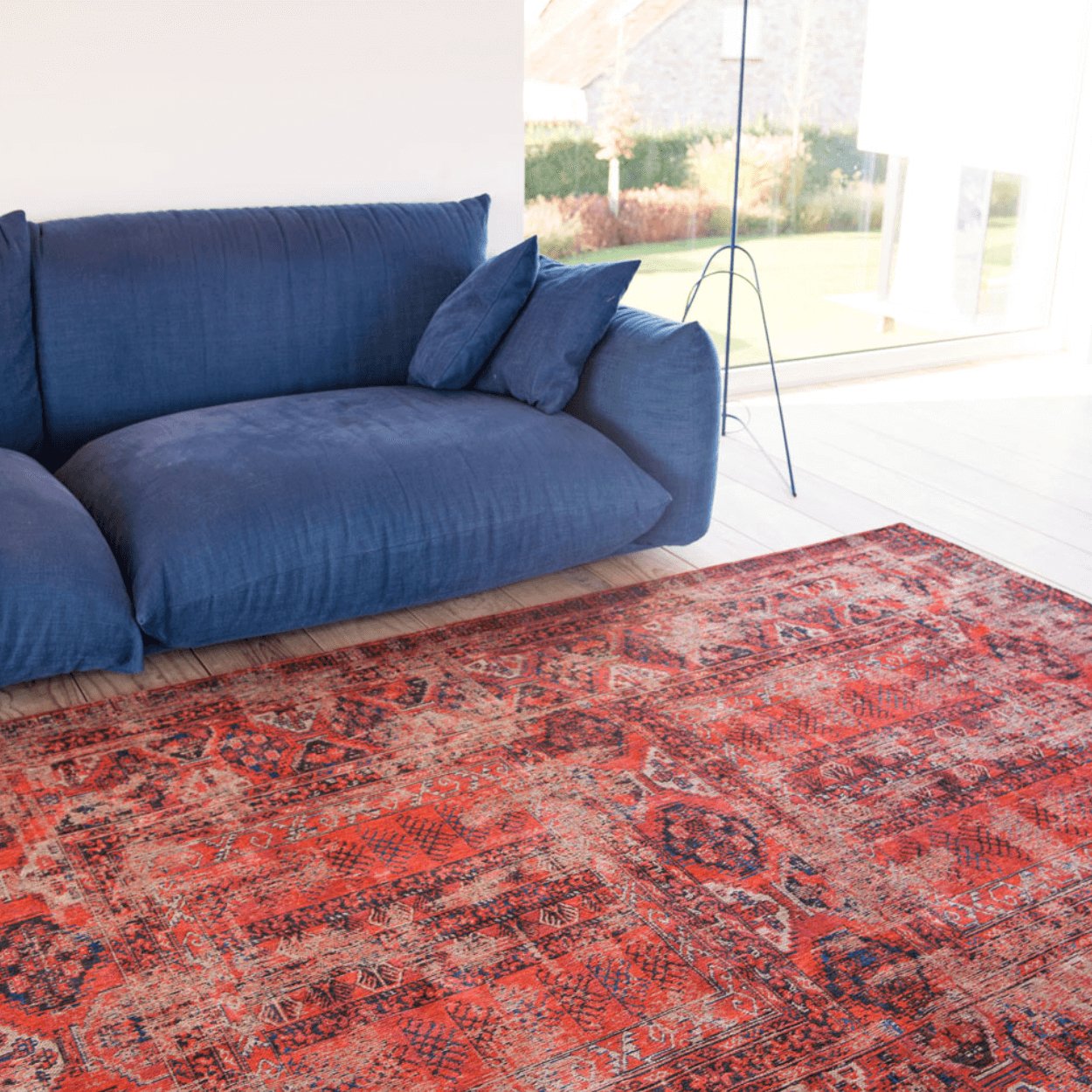 Louis De Poortere Red Brick Rug