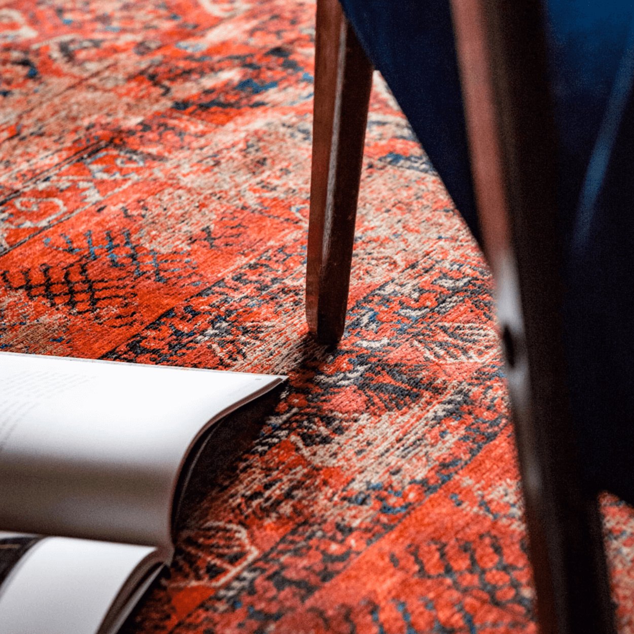 Louis De Poortere Red Brick Rug