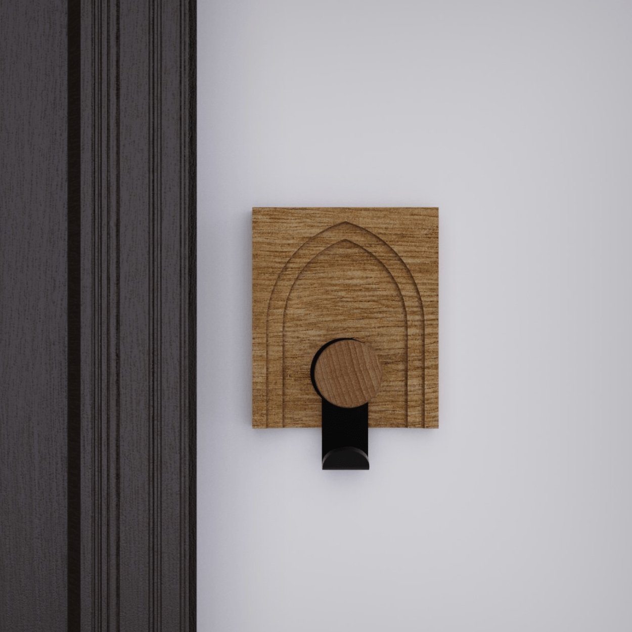 Oak Arch Decorative Wall Hook - uBaaHaus