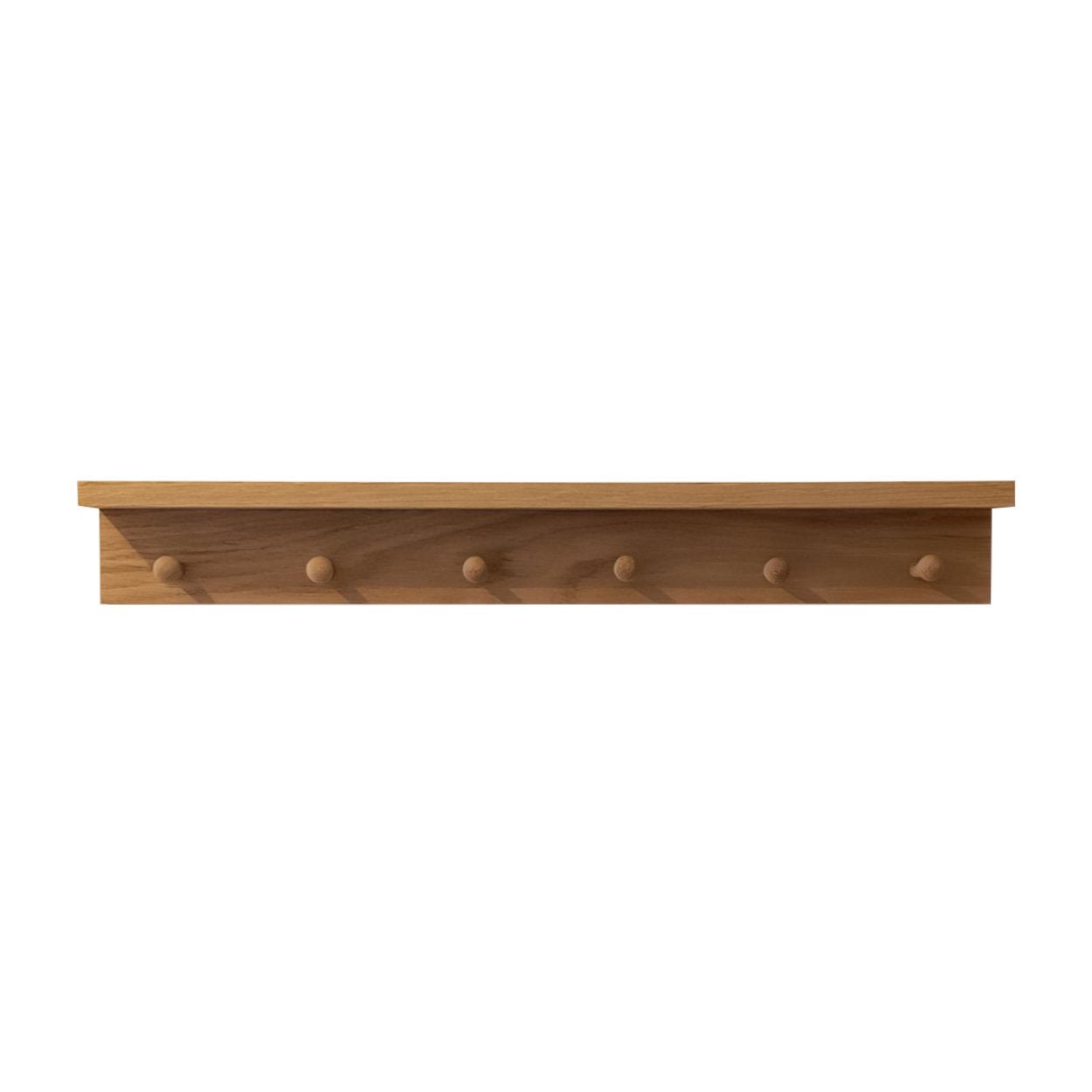 Oak Peg Rail With Shelf - uBaaHaus