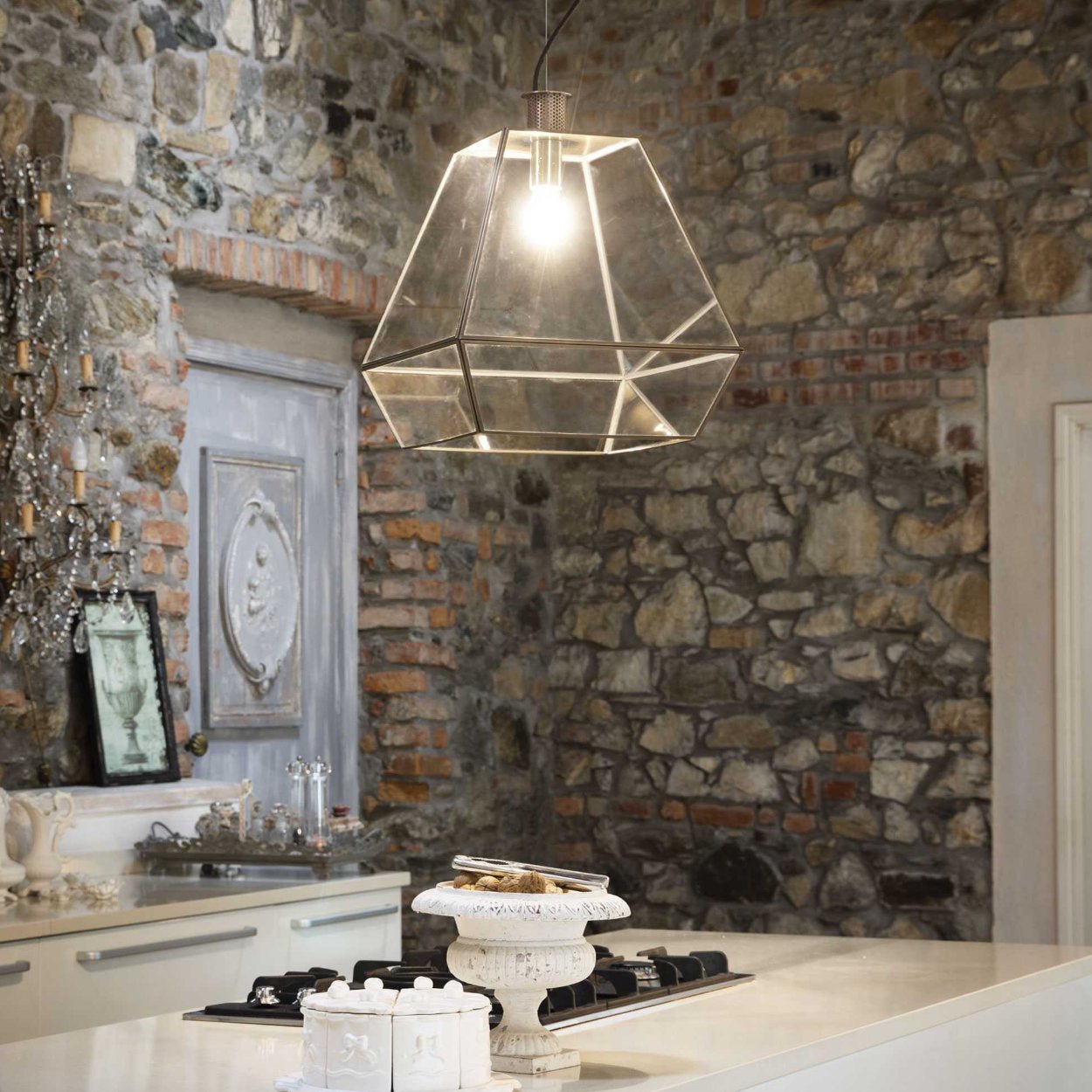 Ideal Lux Orangerie SP1 Lantern Ceiling Pendant - uBaaHaus