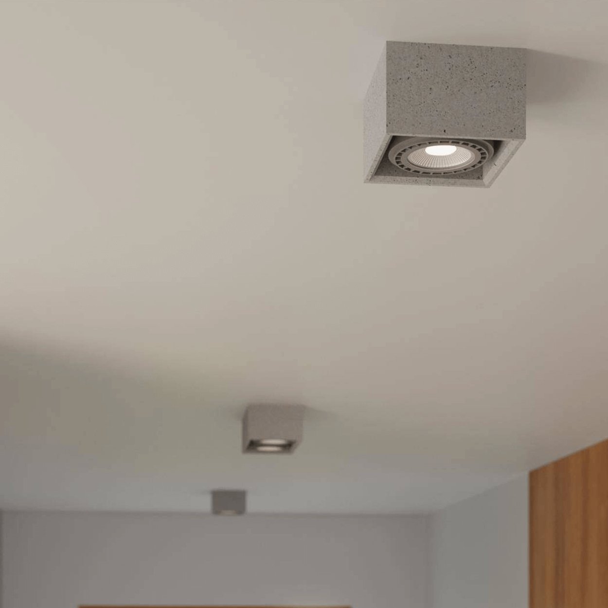 Sollux Quatro 1 Concrete Surface Downlight