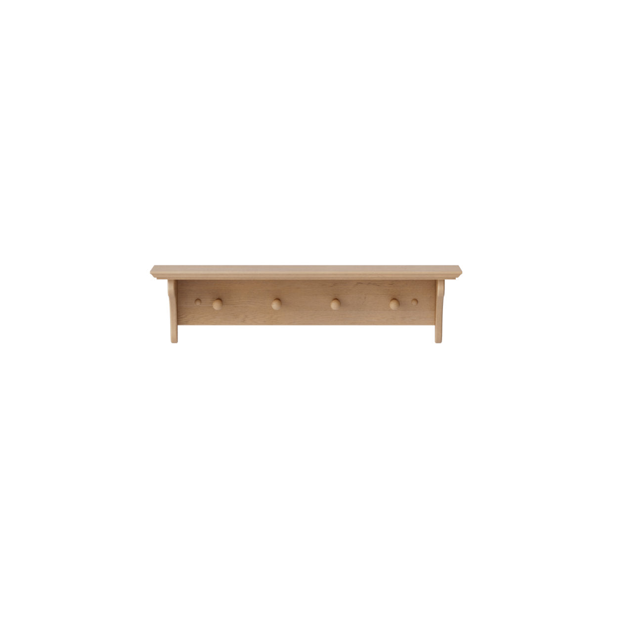 Oak Shelf With Brackets