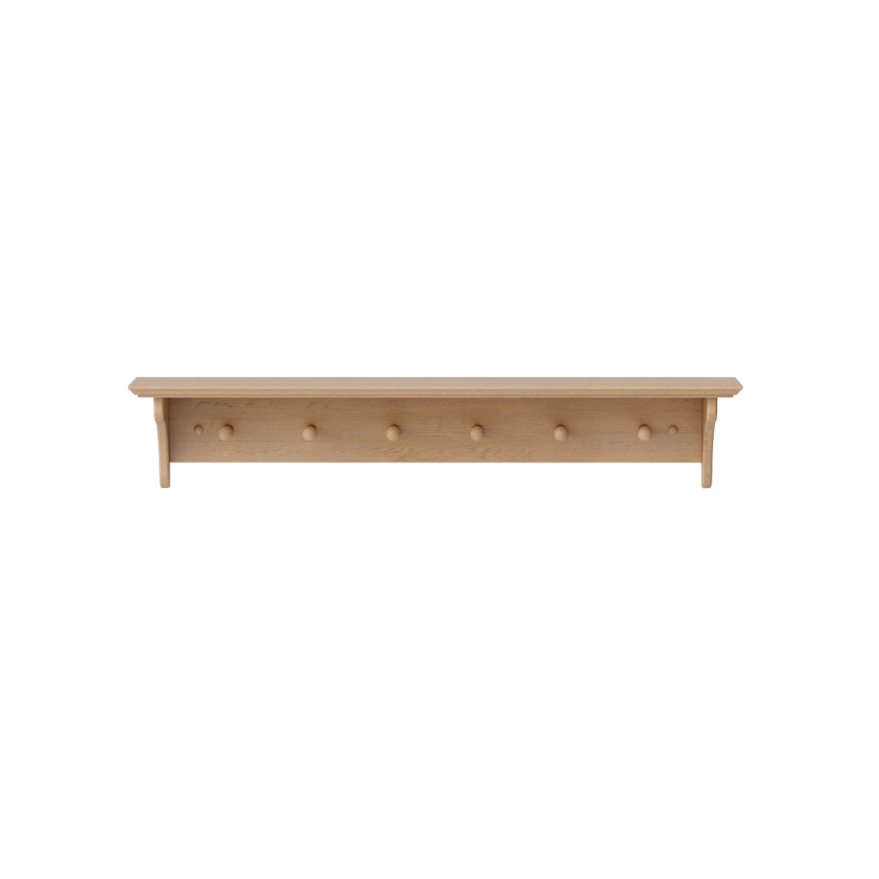 Oak Shelf With Brackets