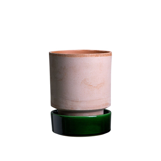 Bergs Potter Hoff Glazed Plant Pot: Emerald Green