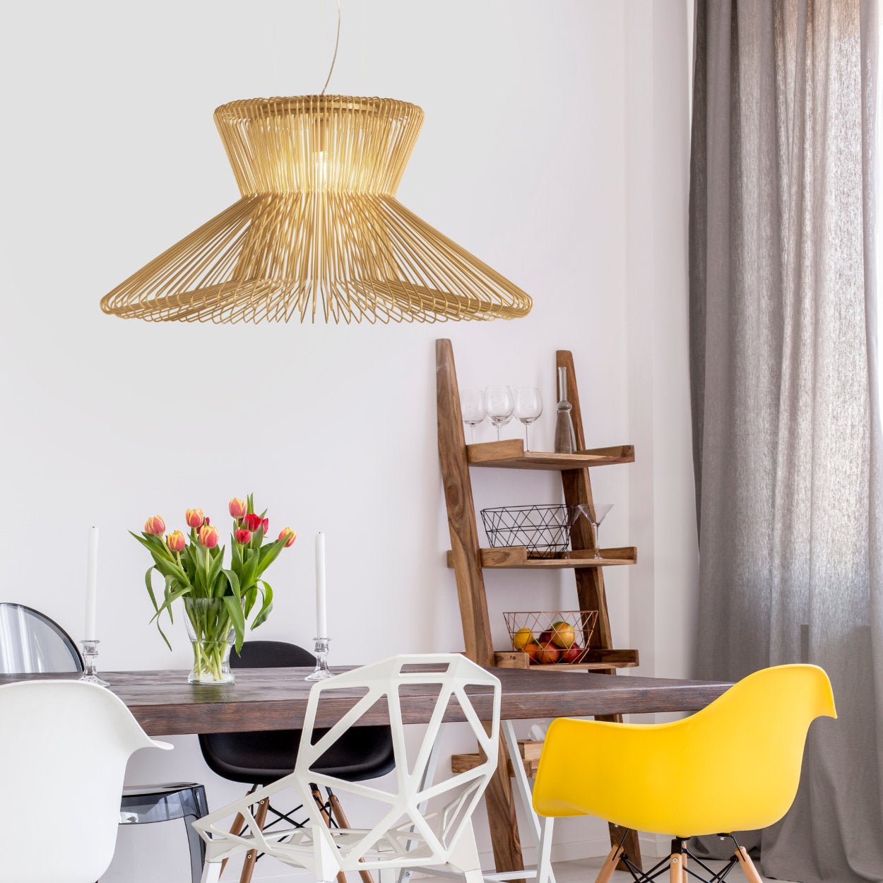 Metal Lux Impossible B Wire Pendant Light - uBaaHaus