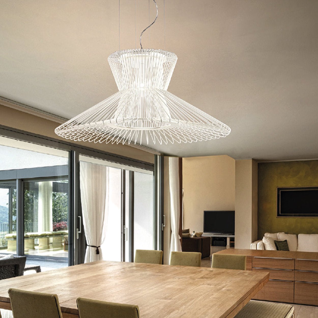 Metal Lux Impossible B Wire Pendant Light - uBaaHaus