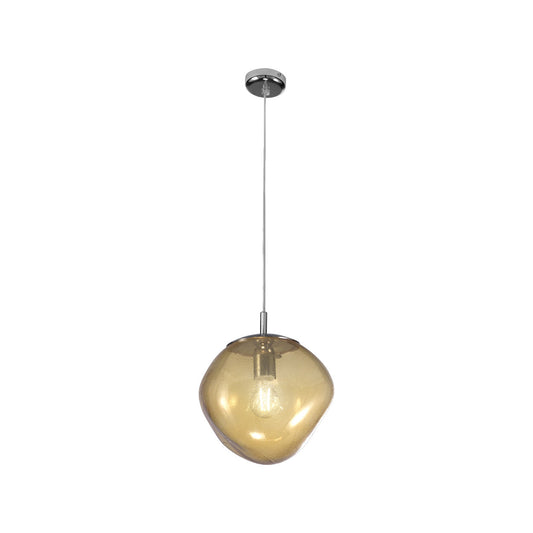 Metal Lux Saxa Irregular Glass Pendant Light