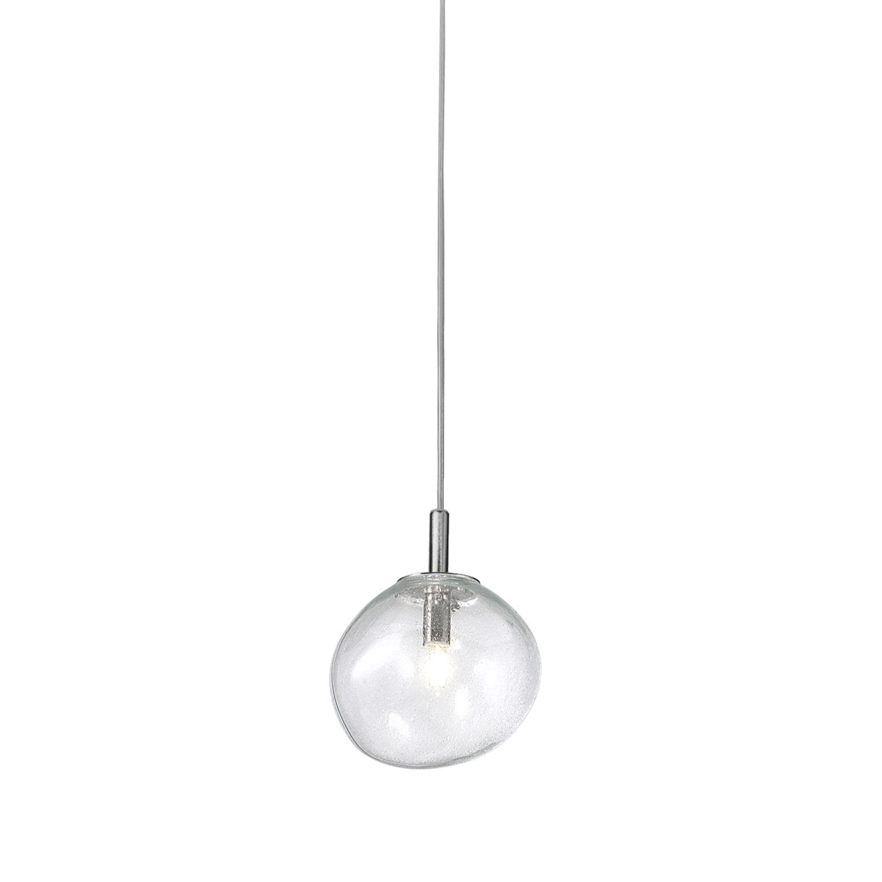 Metal Lux Saxa Irregular Glass Pendant Light