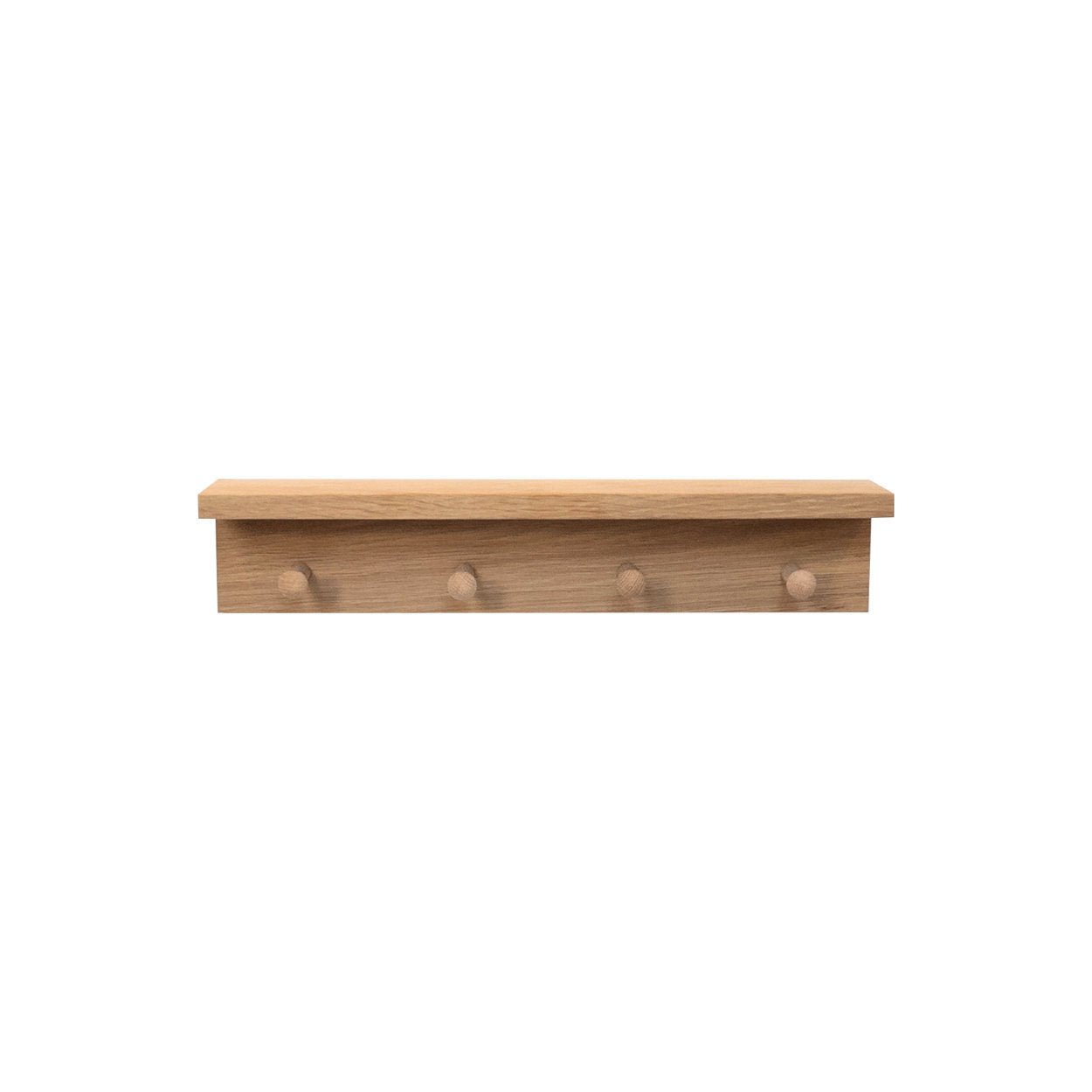 Oak Peg Rail Shelf