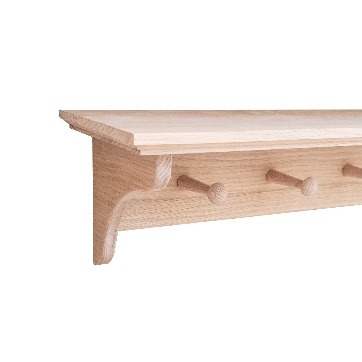 Oak Shelf With Brackets - uBaaHaus