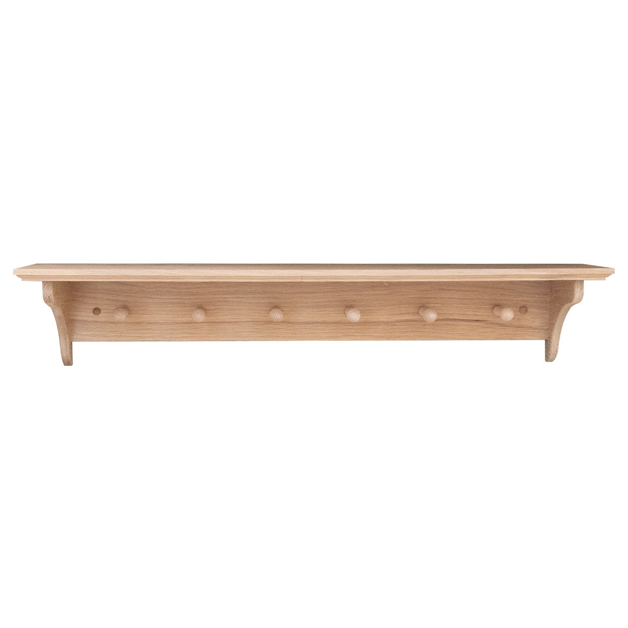 Oak Shelf With Brackets - uBaaHaus