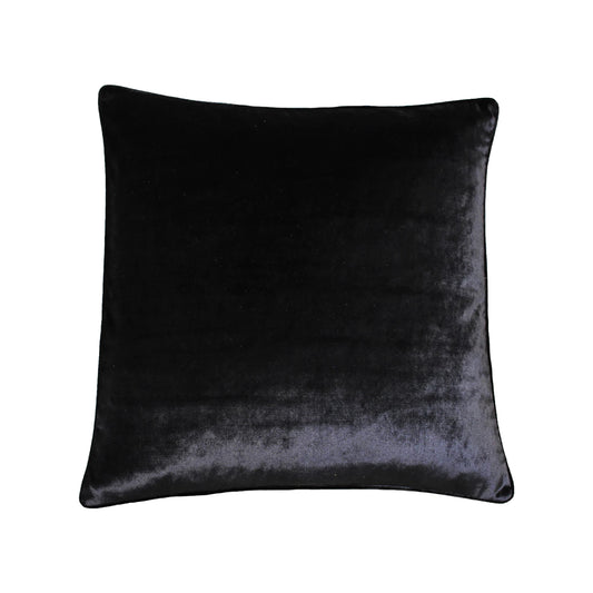 Paoletti - All Black Velvet Cushion