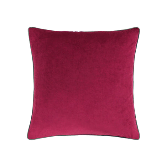 Paoletti - Cranberry Red Velvet Cushion