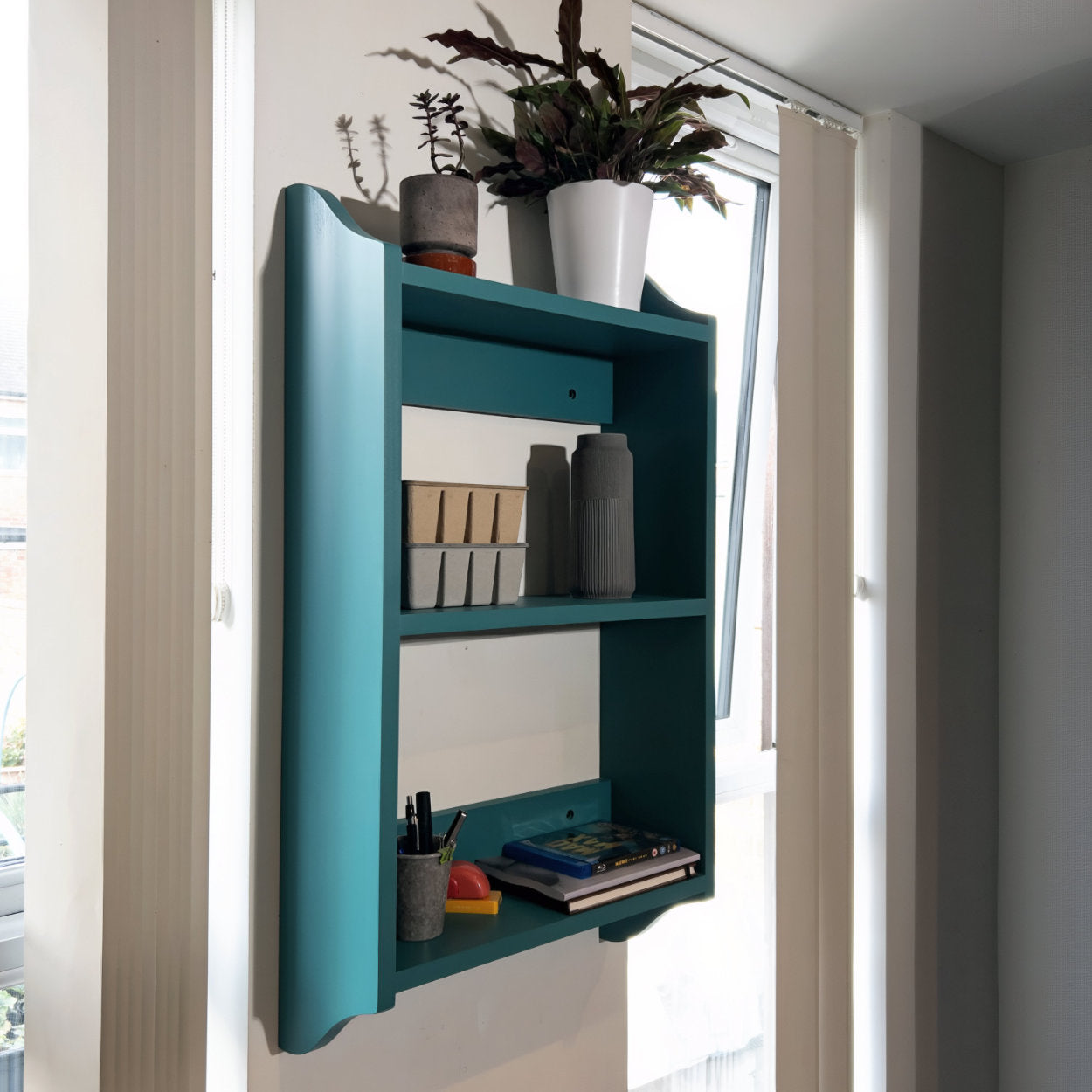 Three-Tier Wall Display Shelf