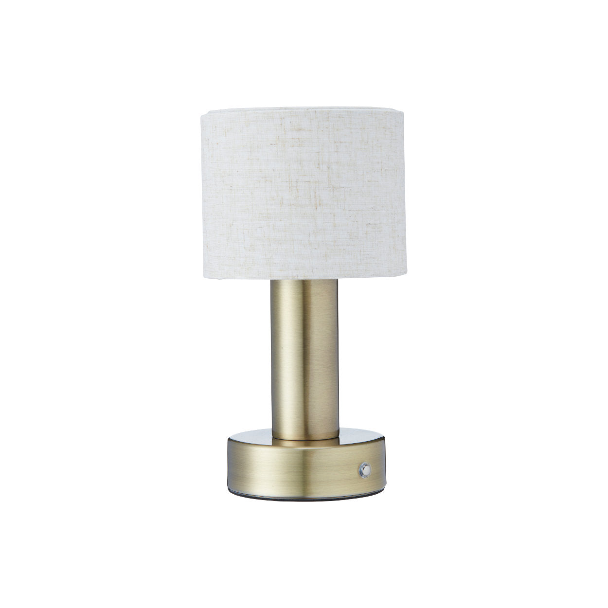 PR Home Tiara Rechargeable Table Lamp With Linen Shade