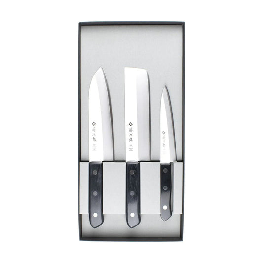 Tojiro VG10 NB Japanese Kitchen Knife Set of 3 - uBaaHaus
