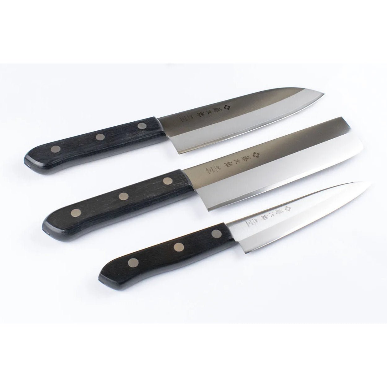 Tojiro VG10 NB Japanese Kitchen Knife Set of 3 - uBaaHaus