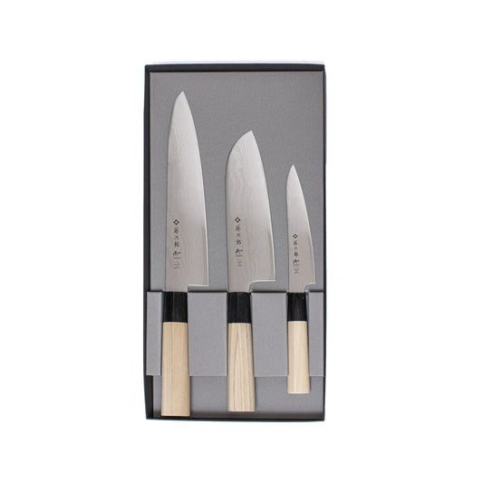 Tojiro VG10 Shippu Japanese Kitchen Knife Set of 3