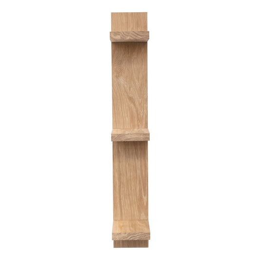 Vertical Wall Shelf: Solid Oak - uBaaHaus