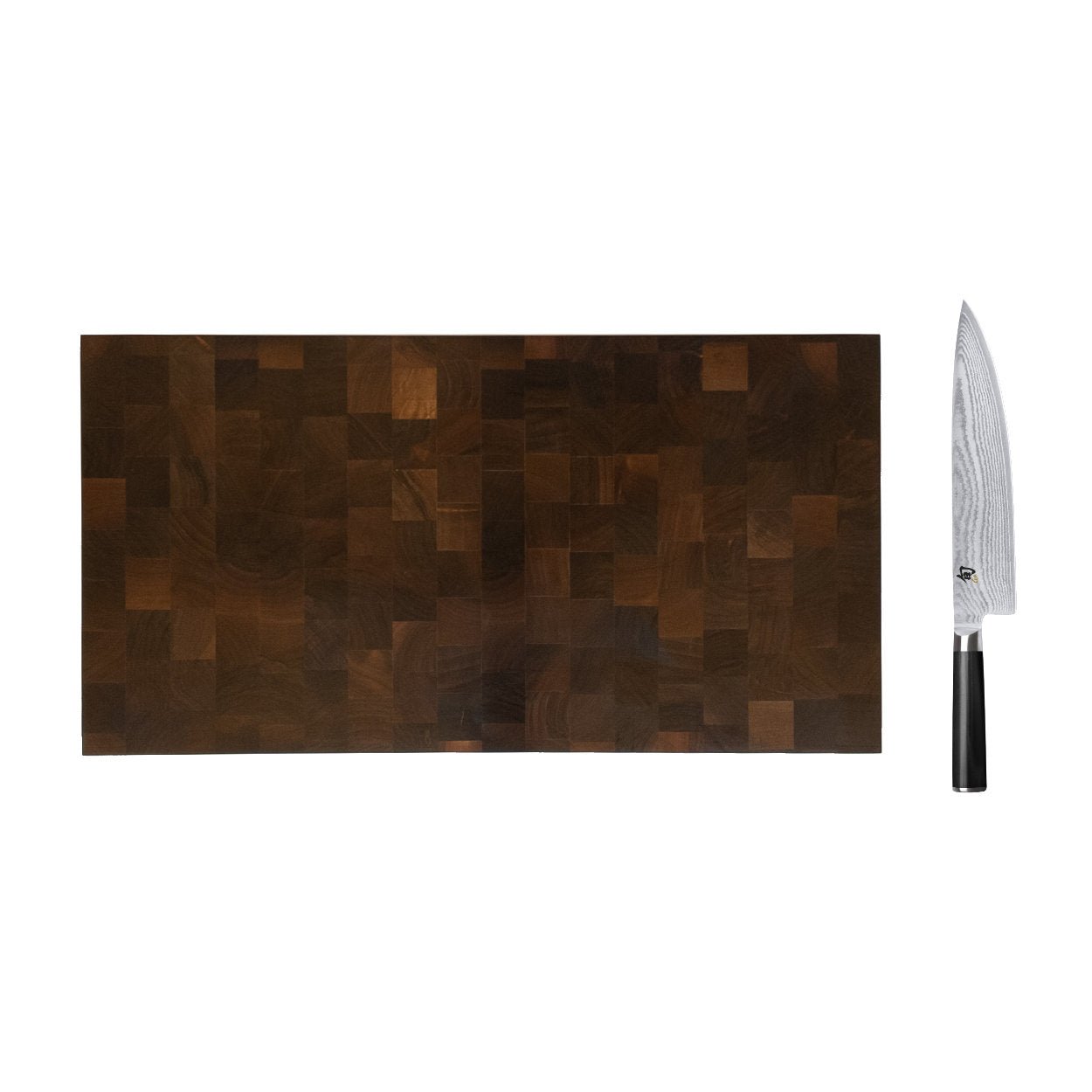 End Grain Chopping Board & Chef Knife Bundle - uBaaHaus