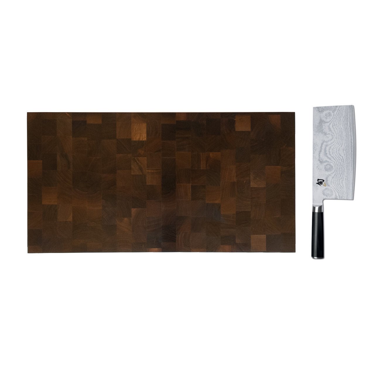 End Grain Chopping Board & Chef Knife Bundle - uBaaHaus