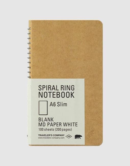 Spiral Ring Notebook A6 Slim | By Traveler's Company Stationery Notable Design 