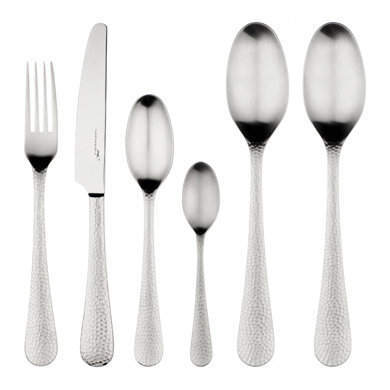 Charingworth Planish Satin Cutlery Set
