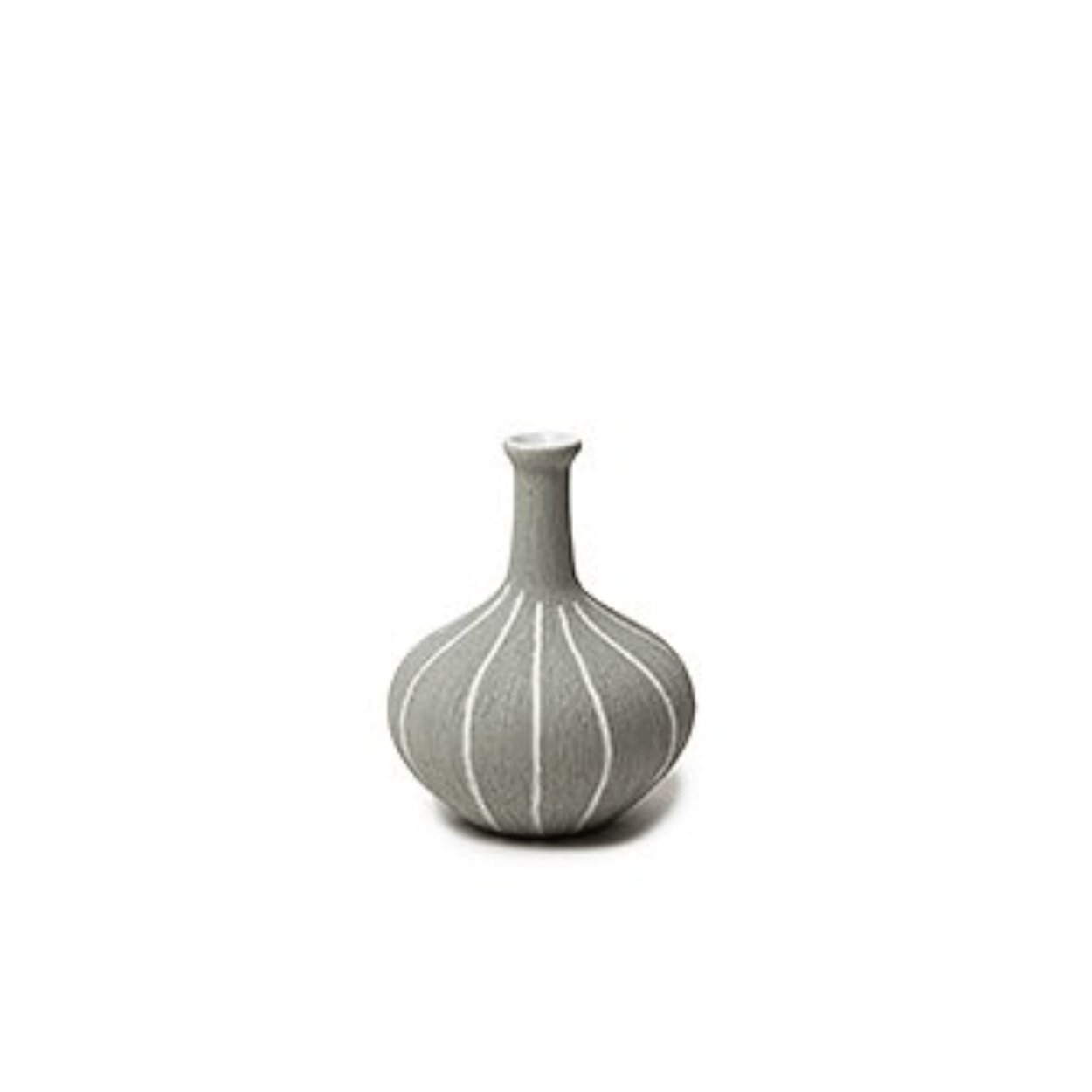 Lindform Athens: Light Grey White Stripe Vase - uBaaHaus